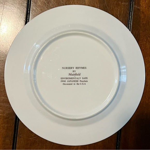 Vintage Muirfield Nursery Rhymes Plate – Fine Japanese Porcelain - Picture 9 of 9